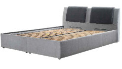 מיטה זוגית במידות 160x200 ס"מ עם ארגז מצעים.